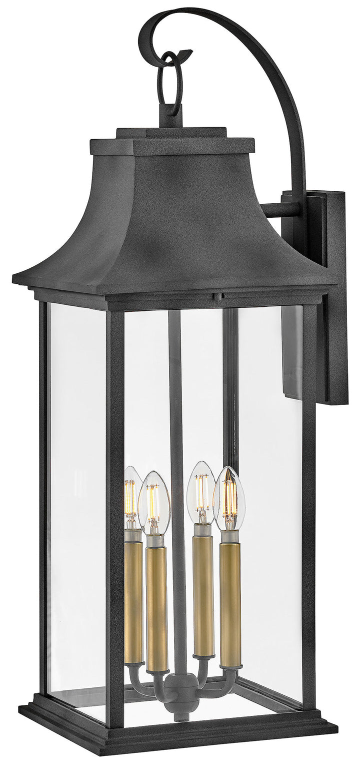 Hinkley Adair Outdoor Wall Light in Aged Zinc (view 4)