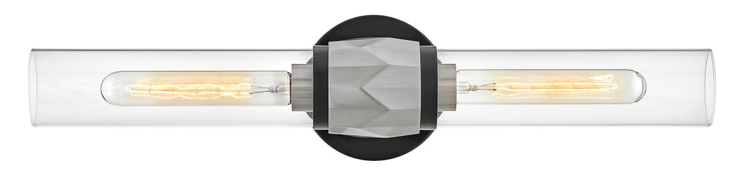 Hinkley Ellison Bathroom Vanity Light in Black / Brushed Nickel
