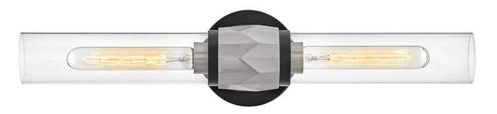 Hinkley Ellison Bathroom Vanity Light in Black / Brushed Nickel