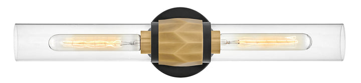 Hinkley Ellison Bathroom Vanity Light in Black / Heritage Brass