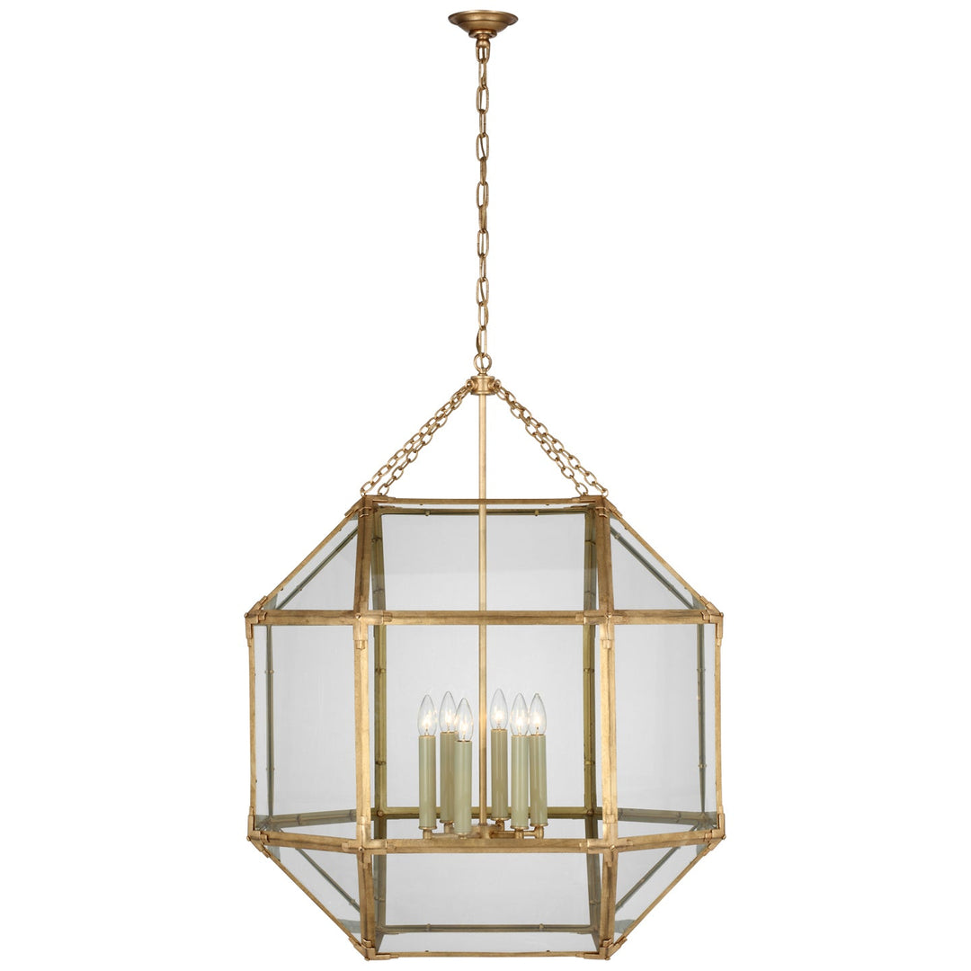 Visual Comfort Signature Morris Pendant in Gilded Iron (view 10)