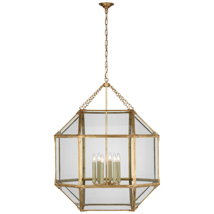Visual Comfort Signature Morris Pendant in Gilded Iron (view 10)