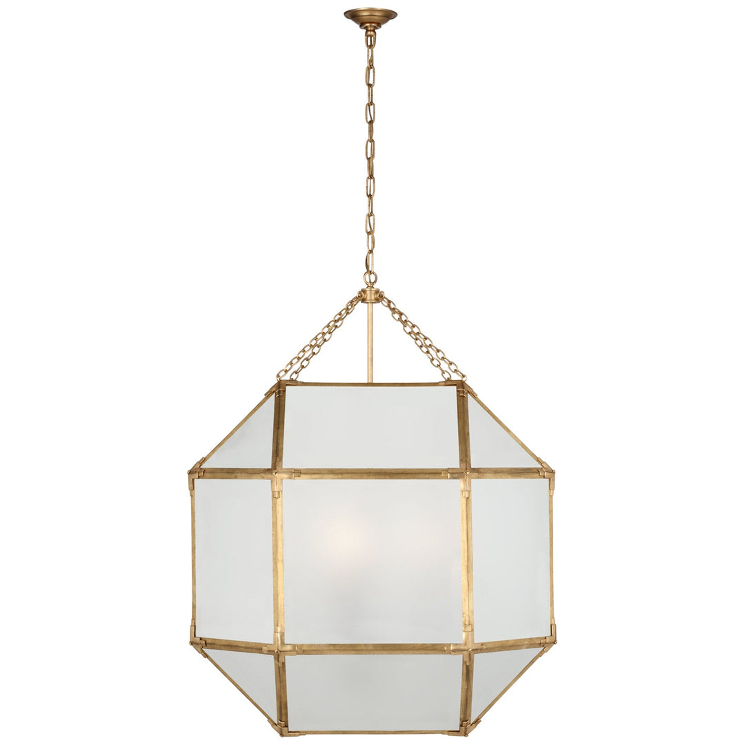 Visual Comfort Signature Morris Pendant in Gilded Iron (view 11)