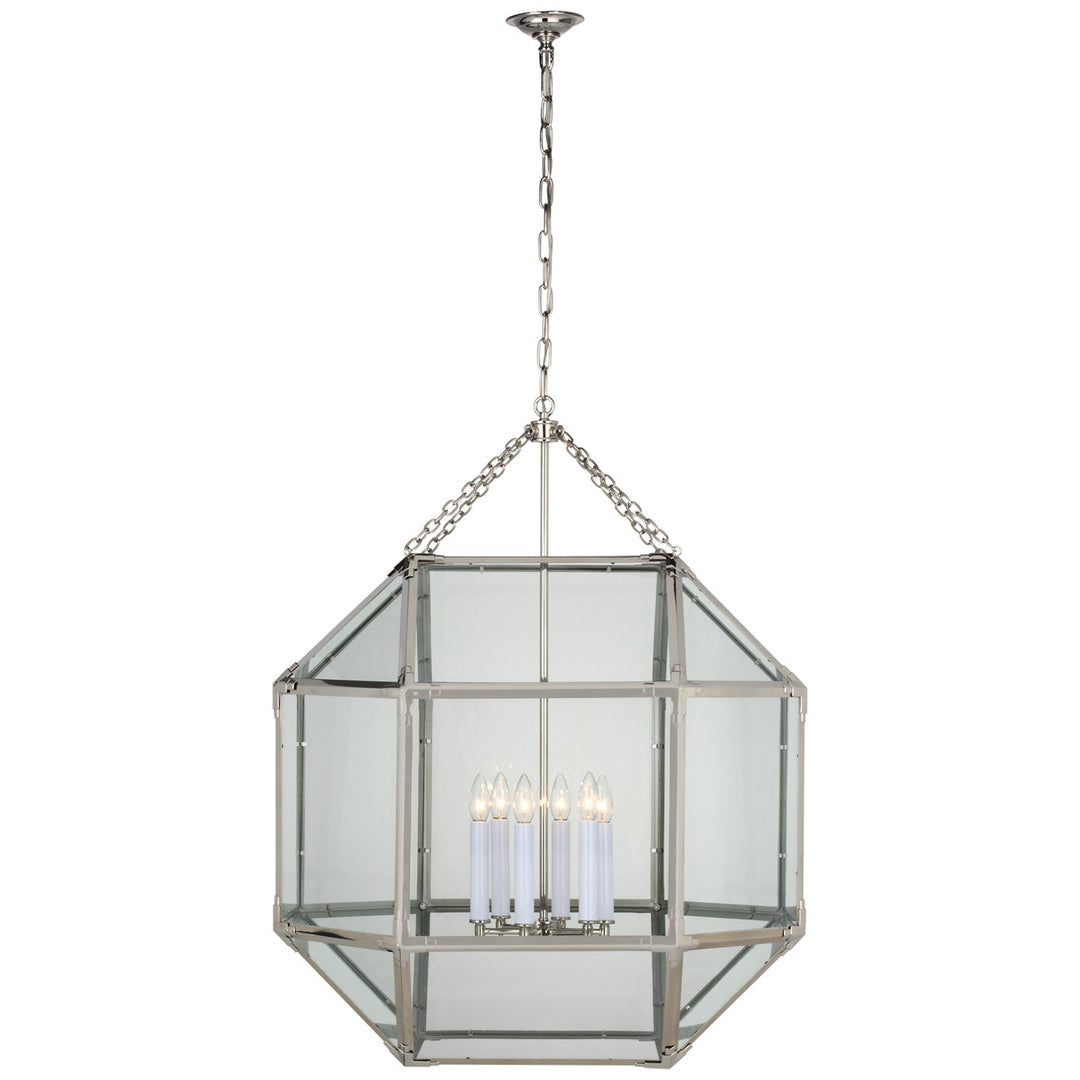 Visual Comfort Signature Morris Pendant in Polished Nickel (view 10)