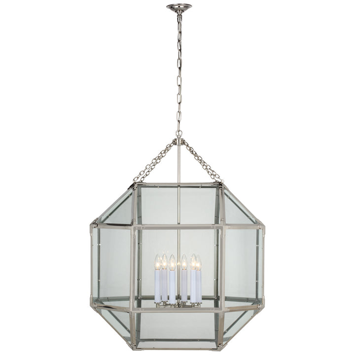 Visual Comfort Signature Morris Pendant in Polished Nickel (view 10)