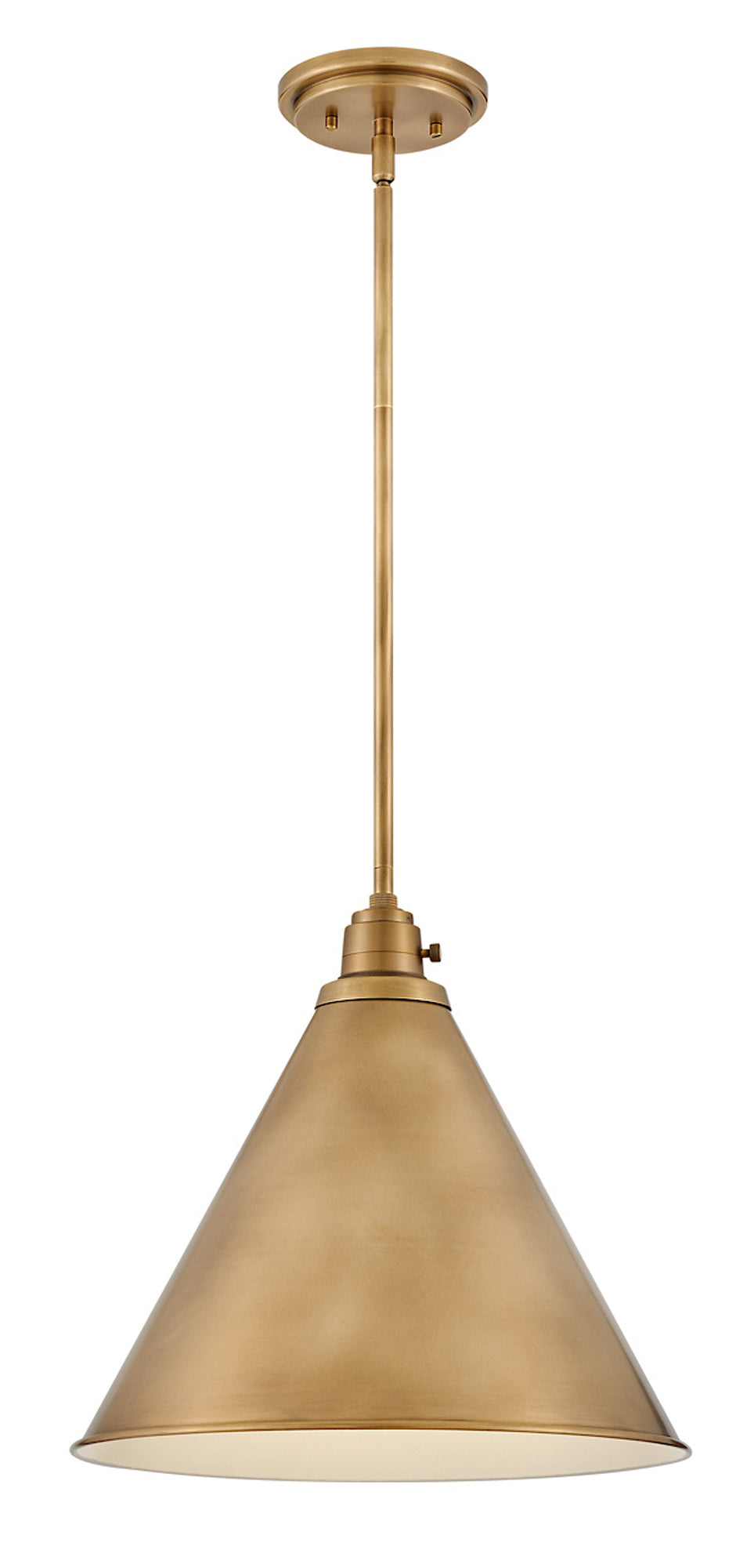 Hinkley Arti Medium Pendant in Heritage Brass