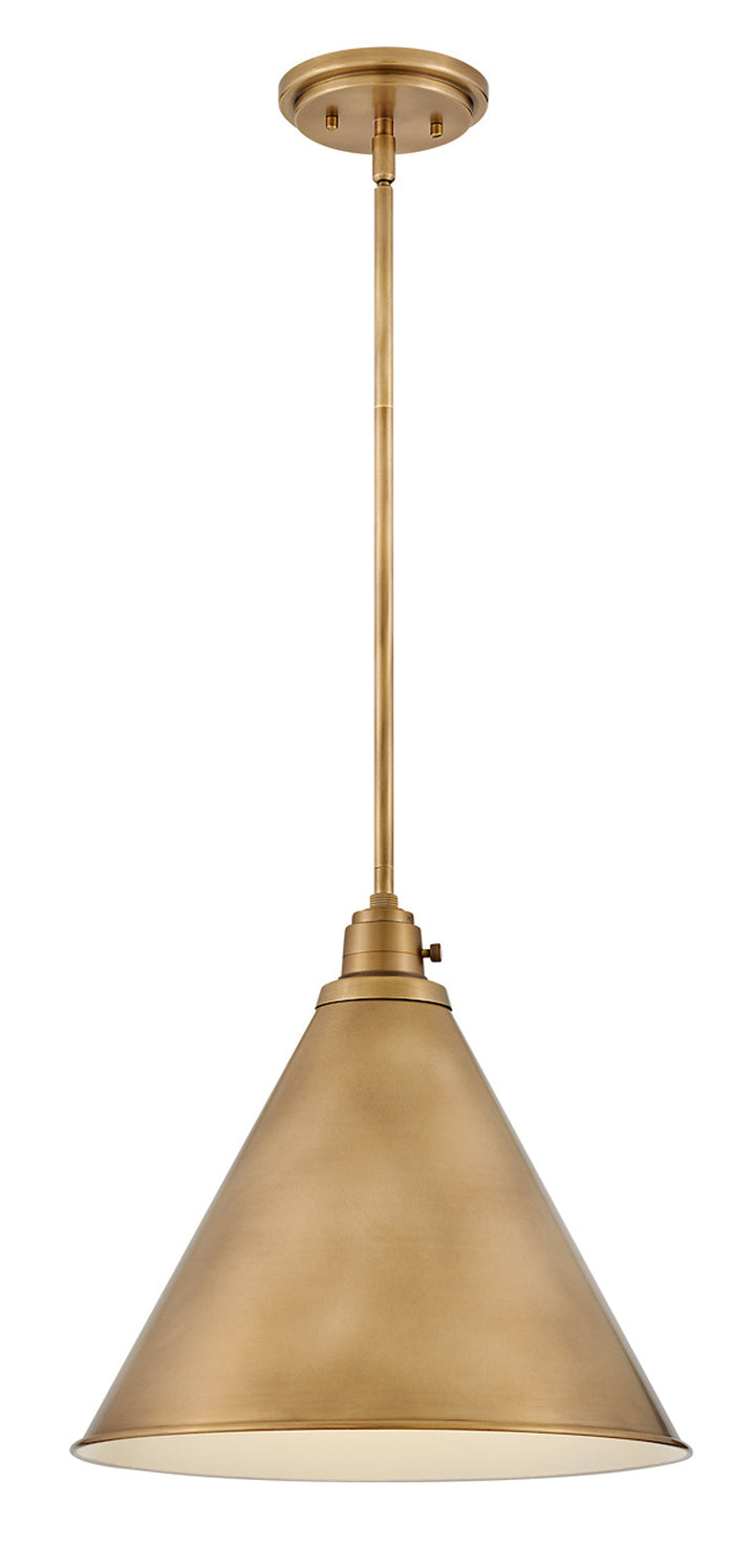 Hinkley Arti Medium Pendant in Heritage Brass
