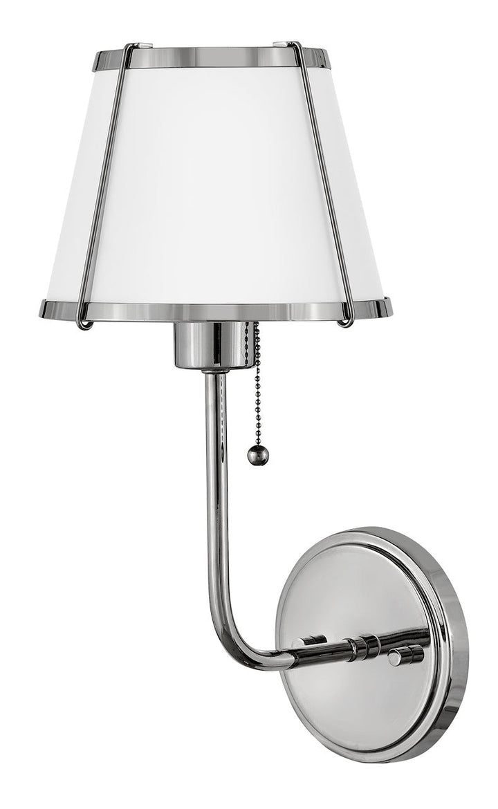 Hinkley-4890PN-Matte White / Polished Nickel