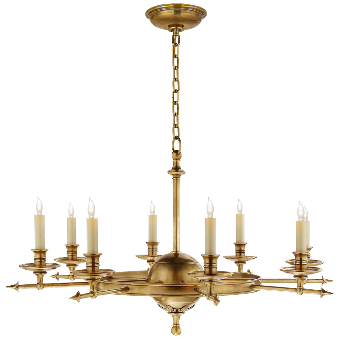 Visual Comfort Signature Leaf and Arrow Chandelier (view 2)
