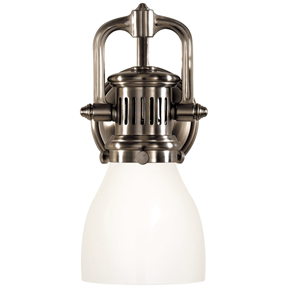 Chapman & Myers - SL2975AN-WG - Antique Nickel / White Glass