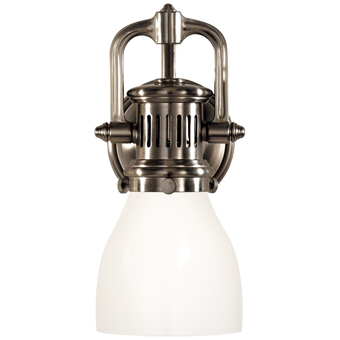Chapman & Myers - SL2975AN-WG - Antique Nickel / White Glass