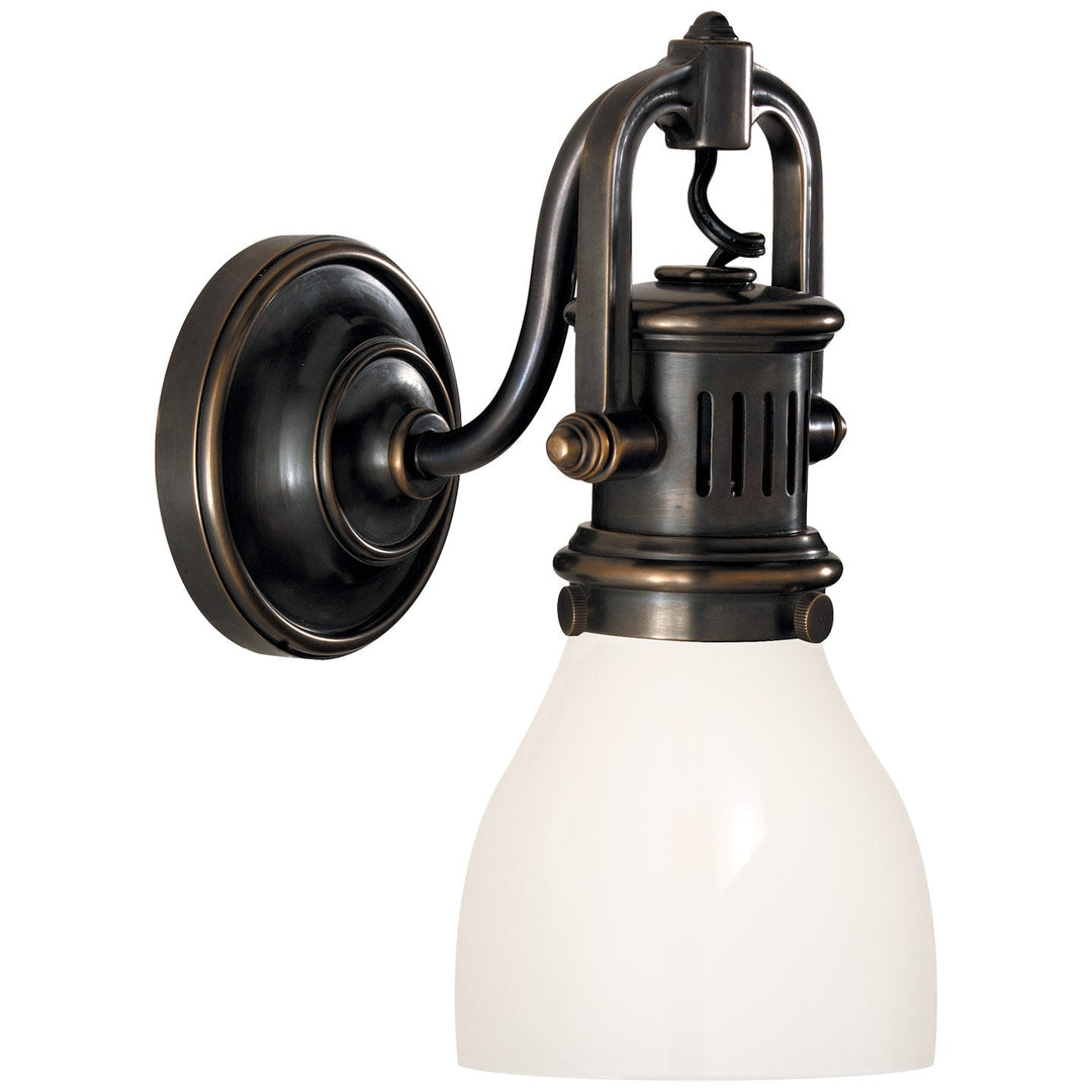 Chapman & Myers - SL2975BZ-WG - Bronze / White Glass