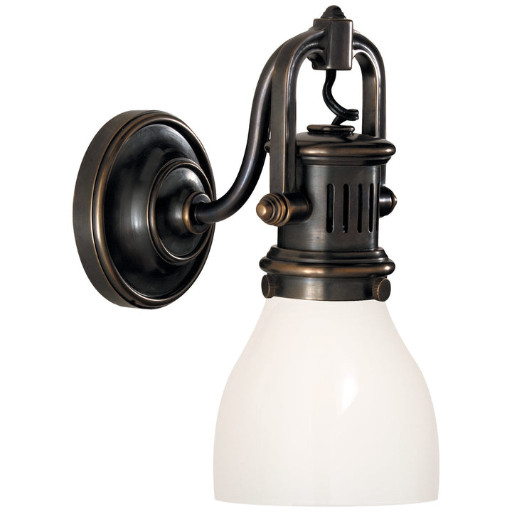 Chapman & Myers - SL2975BZ-WG - Bronze / White Glass
