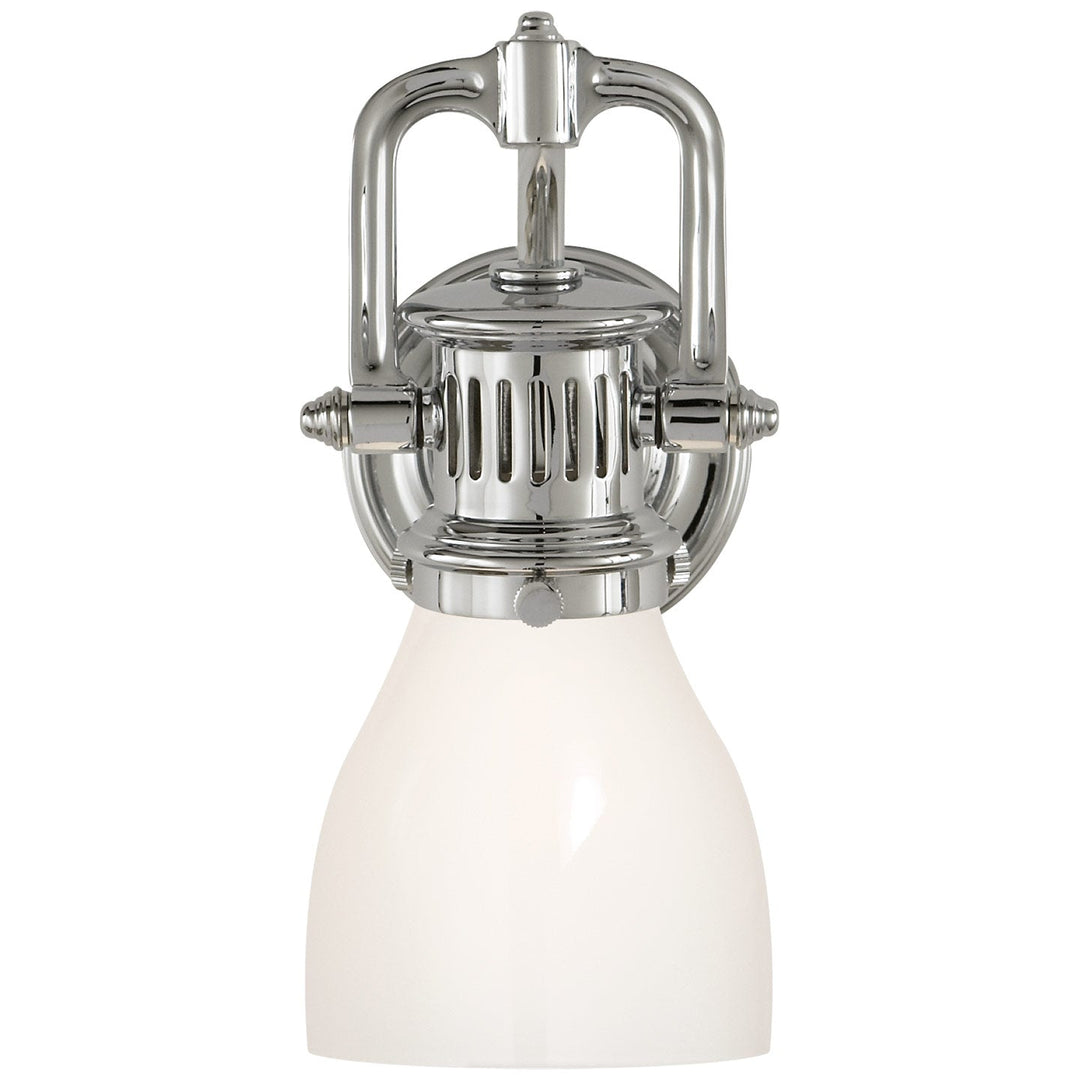 Chapman & Myers - SL2975PN-WG - Polished Nickel / White Glass
