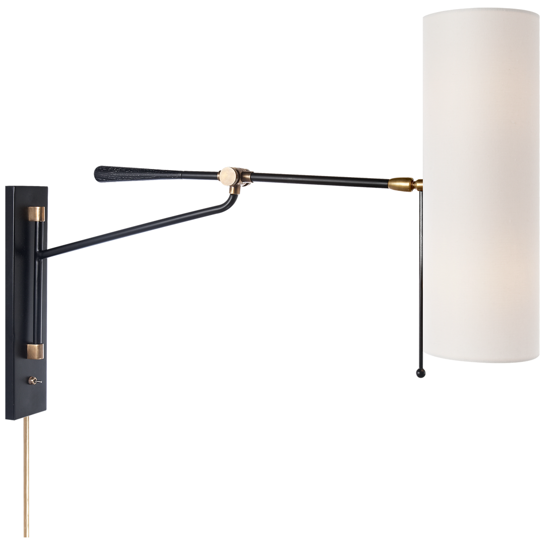 Visual Comfort Signature Frankfort Plug-in / Hardwired Articulating Wall Light (view 3)