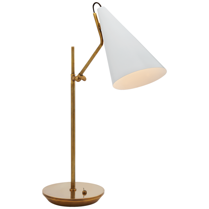 AERIN - ARN3010HAB-WHT - Hand-Rubbed Antique Brass / White
