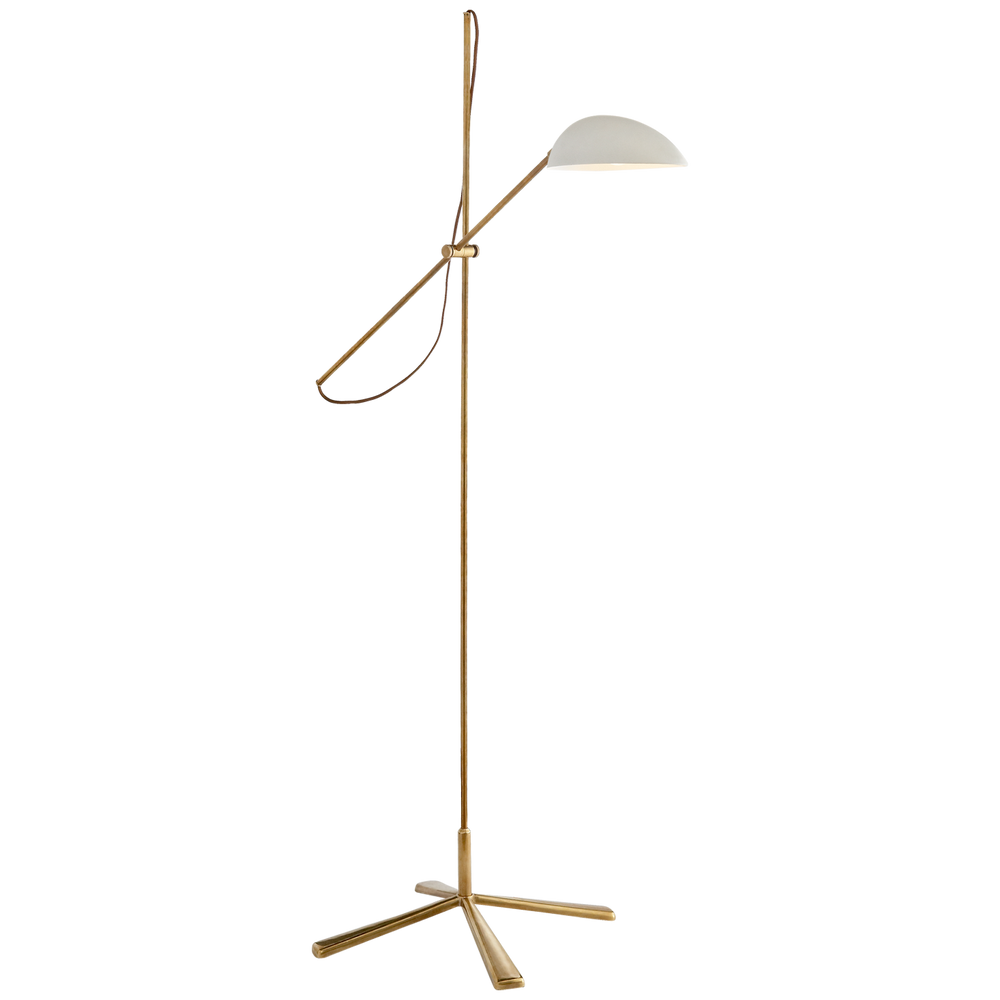 AERIN - ARN1501HAB-WHT - Hand-Rubbed Antique BrassHand-Rubbed Antique Brass