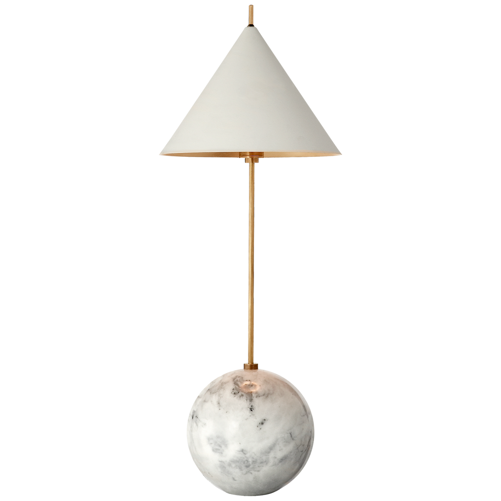 Kelly Wearstler - KW3118AB/WHT - Antique-Burnished Brass