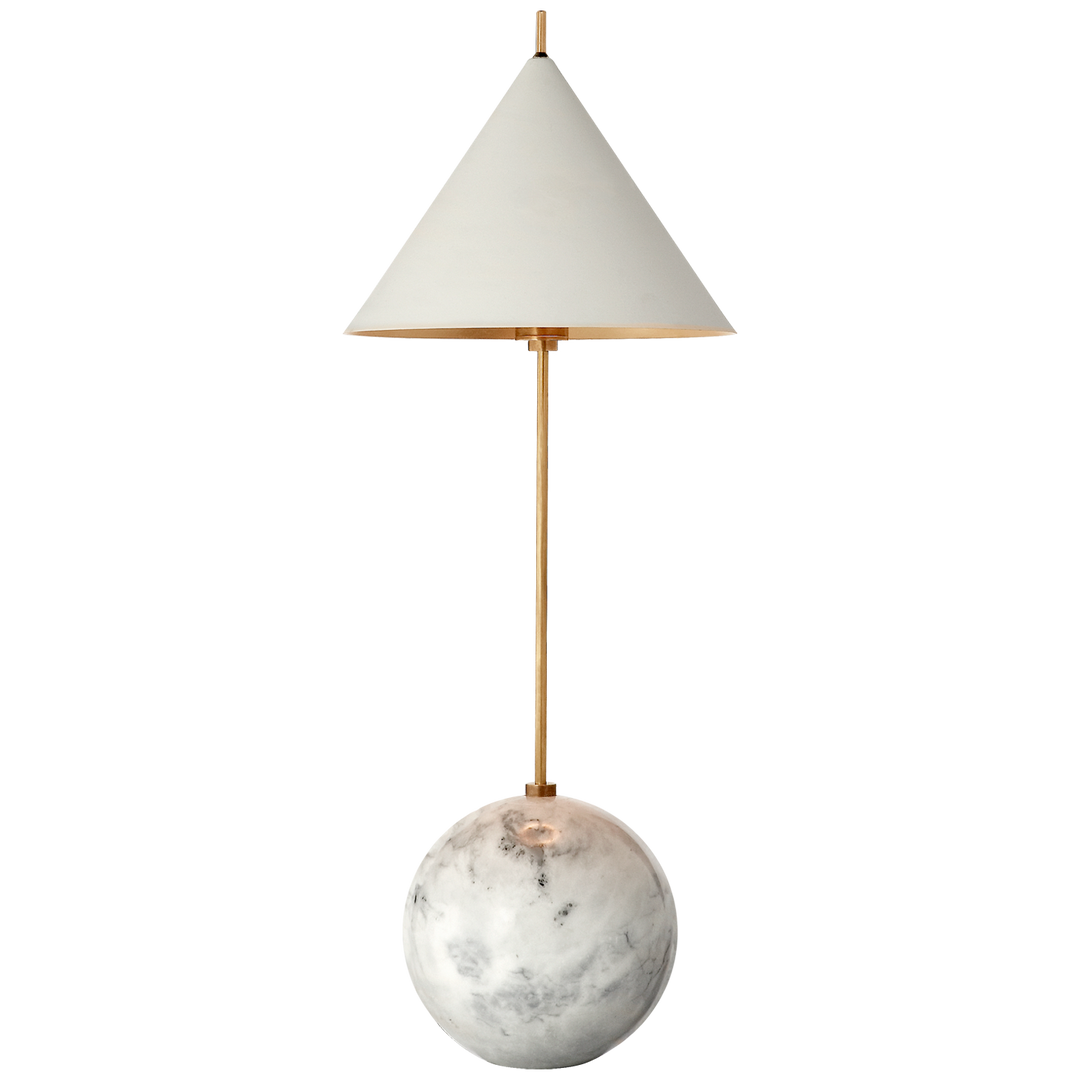 Kelly Wearstler - KW3118AB/WHT - Antique-Burnished Brass