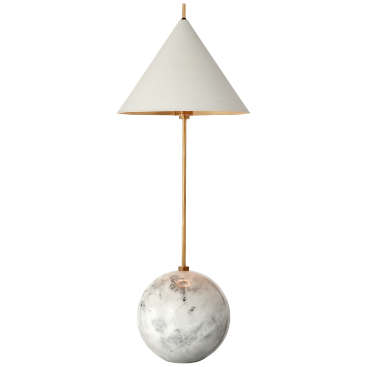 Kelly Wearstler - KW3118AB/WHT - Antique-Burnished Brass