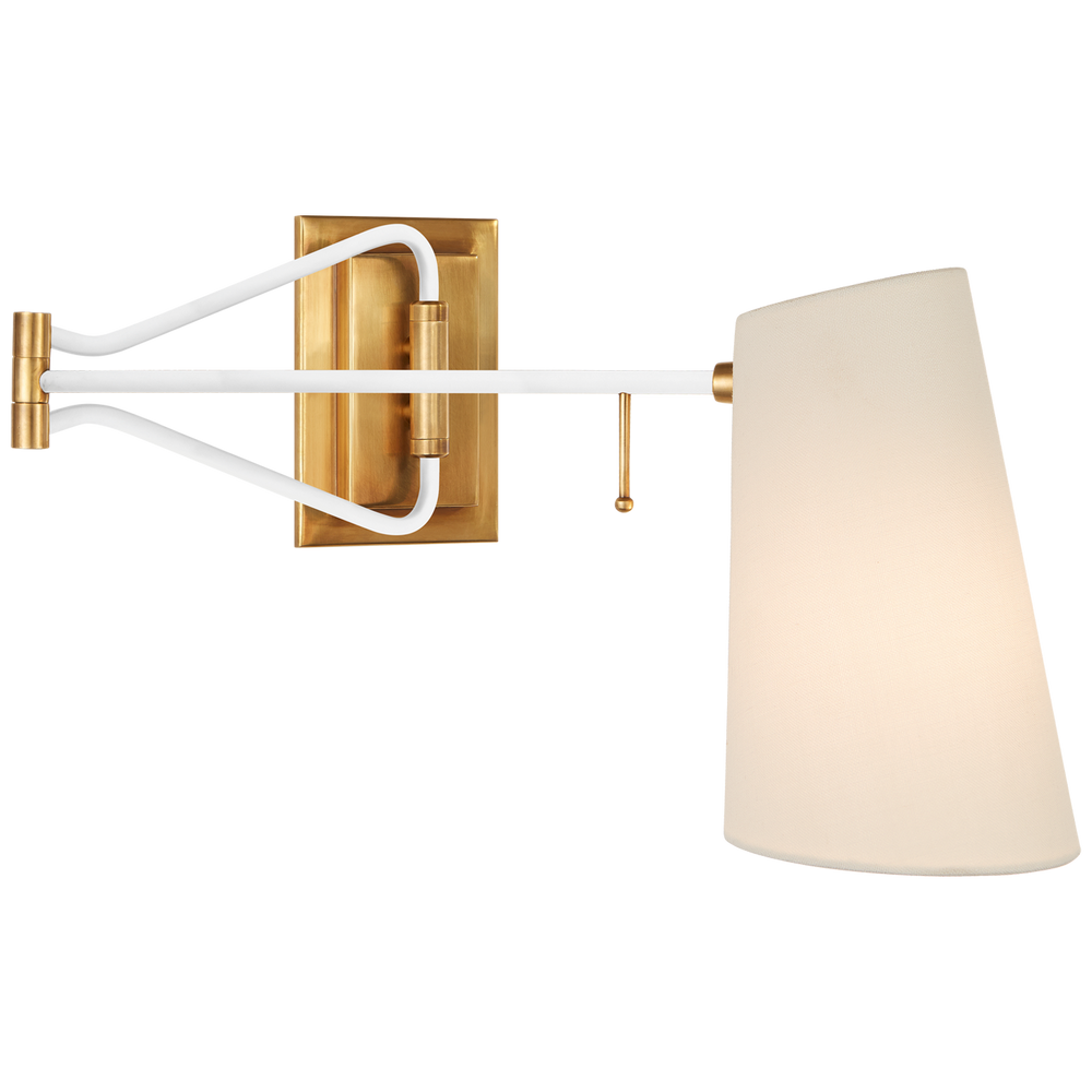AERIN - ARN2650HAB/WHT-L - Hand-Rubbed Antique Brass / Black
