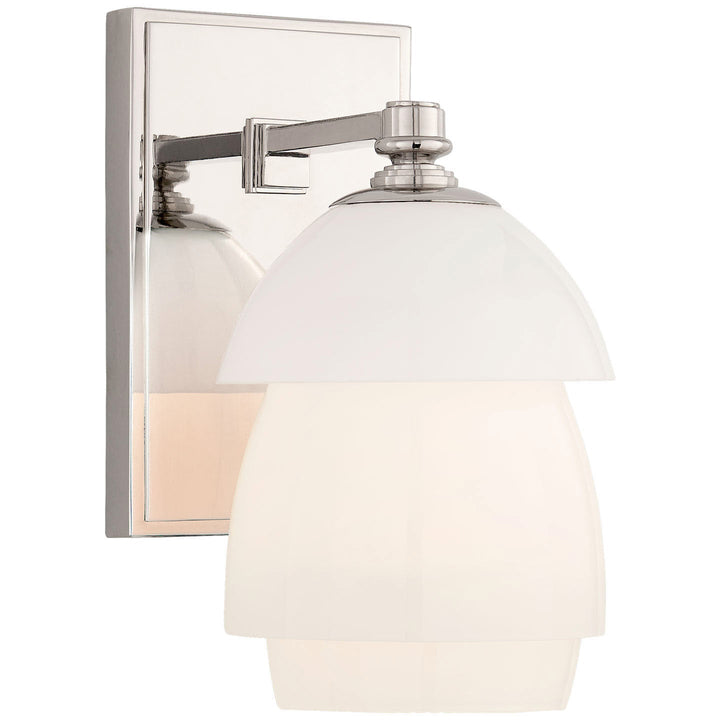 Thomas O'Brien - TOB2111PN-WG - Polished Nickel / White Glass