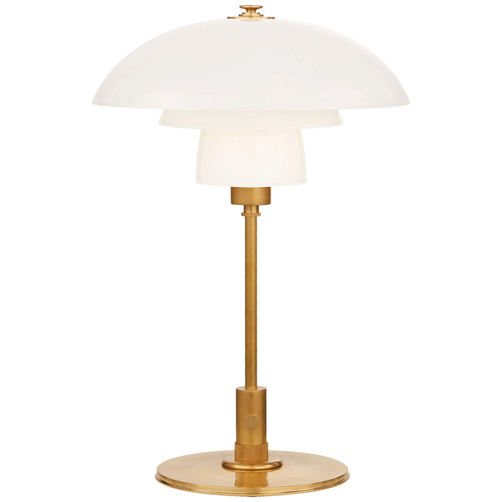 Thomas O'Brien - TOB3513HAB-WG - Hand-Rubbed Antique Brass / White Glass