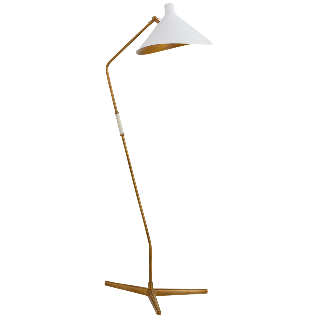 AERIN - ARN1013HAB-WHT - Hand-Rubbed Antique Brass