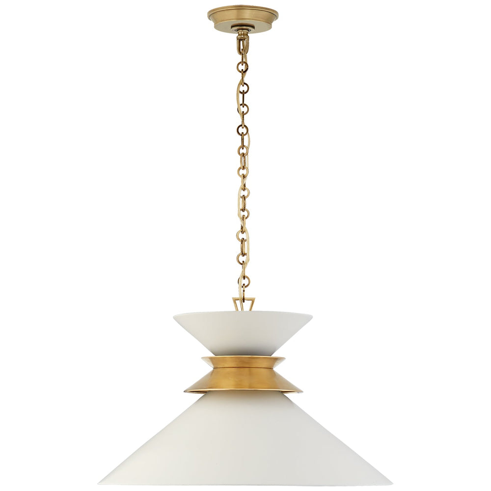 Chapman & Myers - CHC5245AB-WHT - Matte White / Antique Burnished Brass