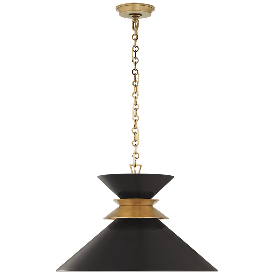 Chapman & Myers - CHC5245AB-BLK - Matte Black / Antique Burnished Brass