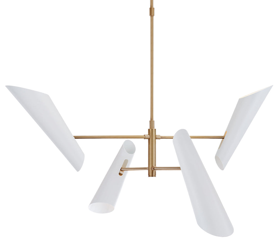 AERIN - ARN5410HAB-WHT - Hand-Rubbed Antique Brass