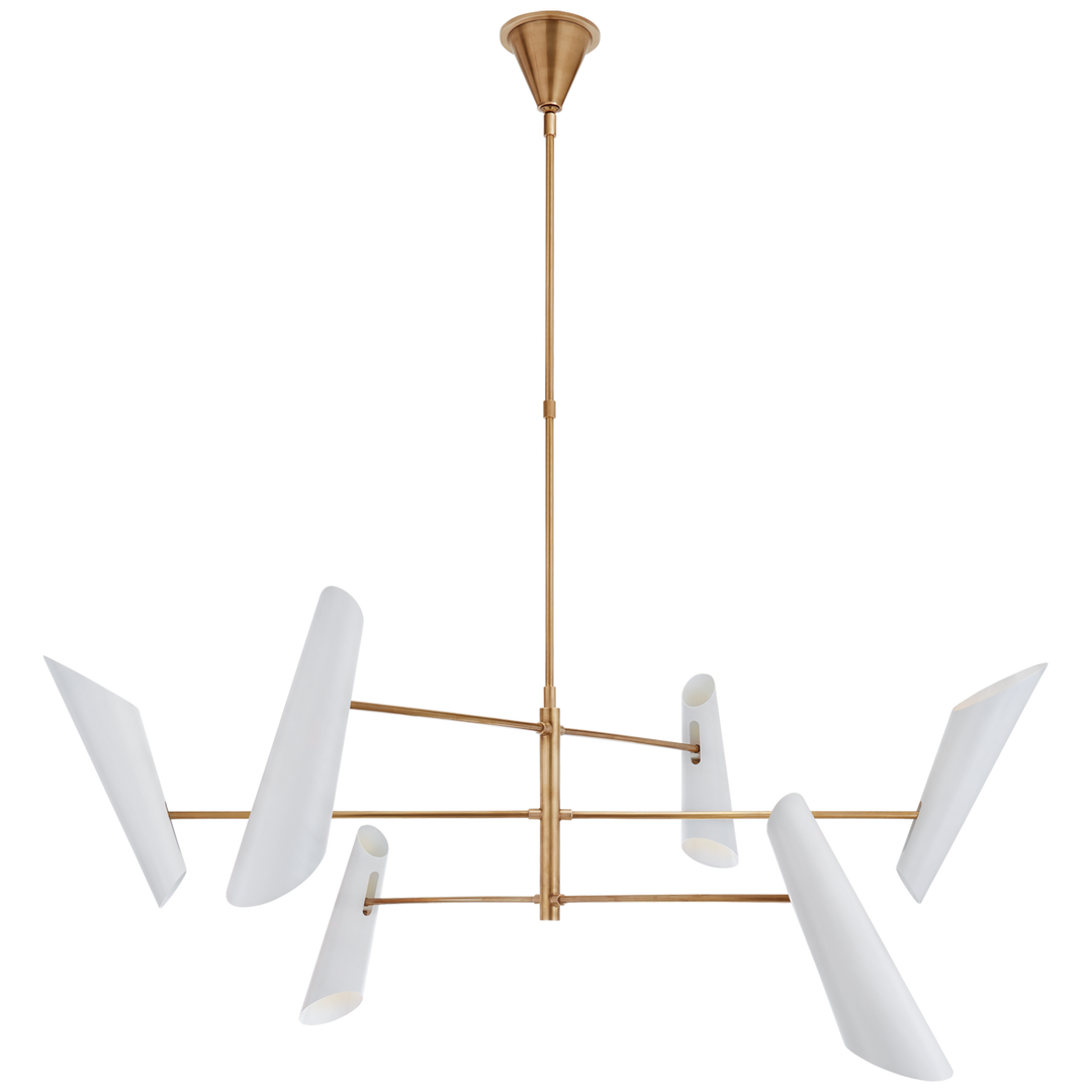 AERIN - ARN5411HAB-WHT - Hand-Rubbed Antique Brass