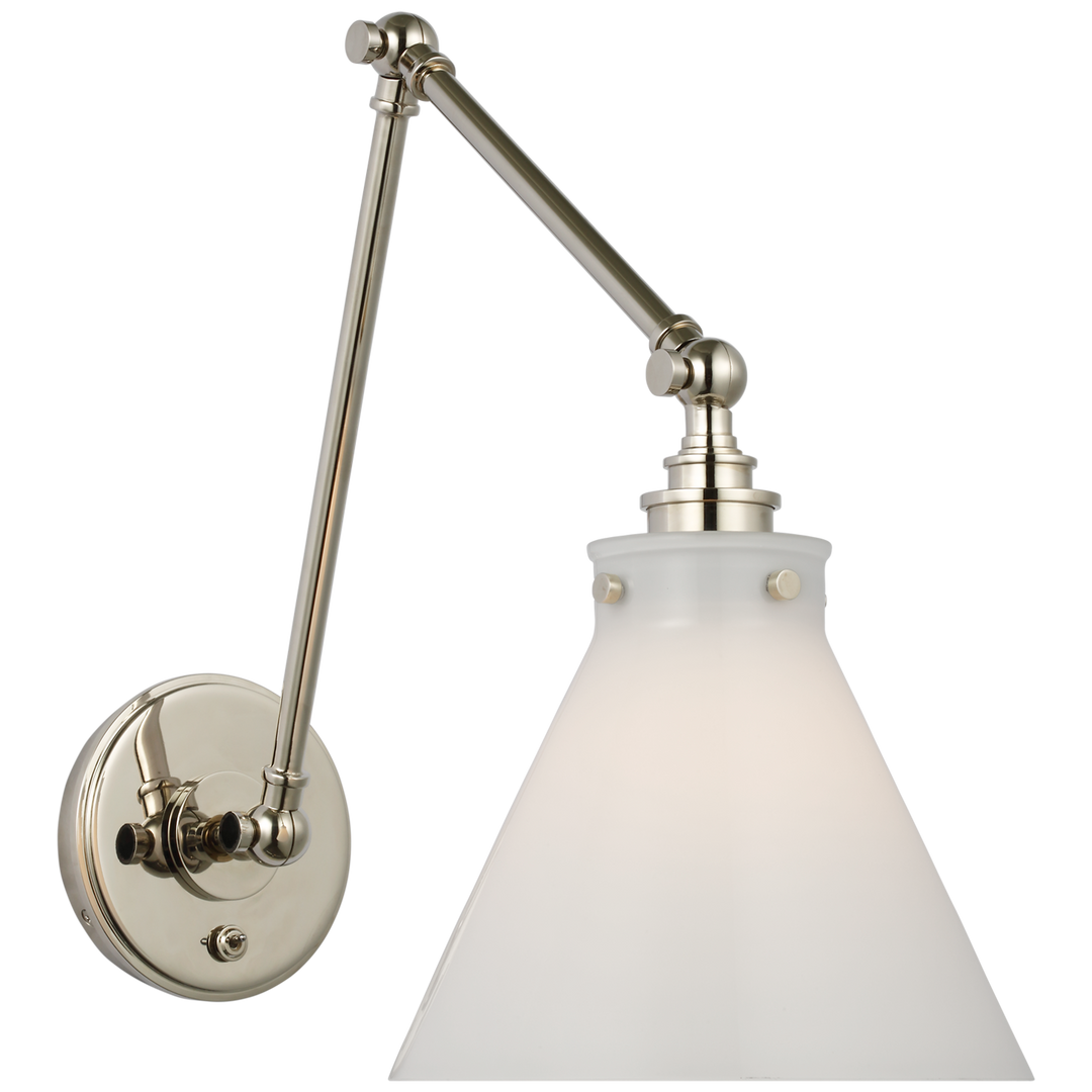 Chapman & Myers - CHD2526PN-WG - Polished Nickel / White Glass