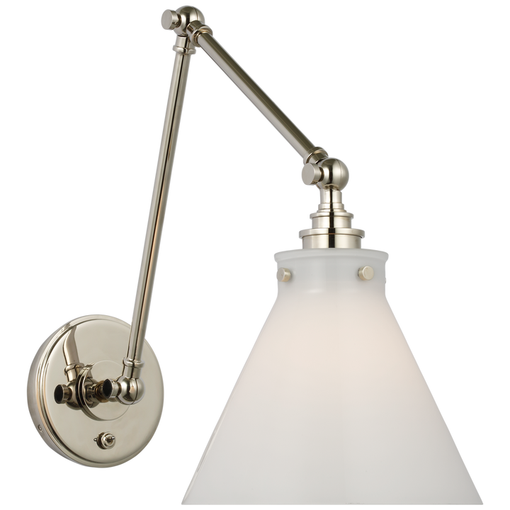 Chapman & Myers - CHD2526PN-WG - Polished Nickel / White Glass
