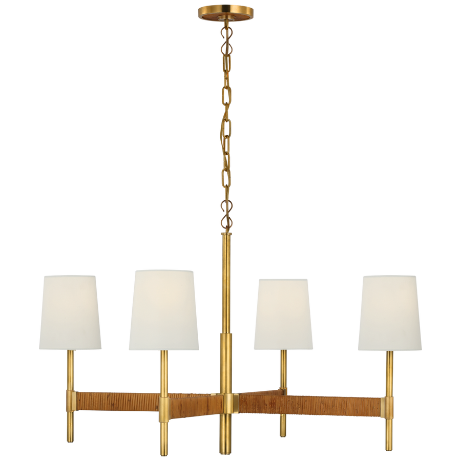 Suzanne Kasler - SK5555HAB/DRT-L - Hand-Rubbed Antique Brass / Dark Rattan