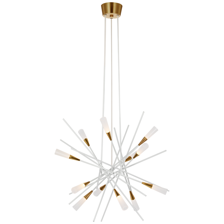Chapman & Myers - CHC5605WHT - Matte White / Antique Brass