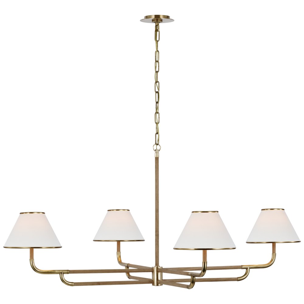 Marie Flanigan - MF5055SB/NO-L - Soft Brass / Natural Oak