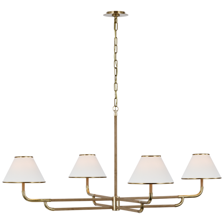 Marie Flanigan - MF5055SB/NO-L - Soft Brass / Natural Oak