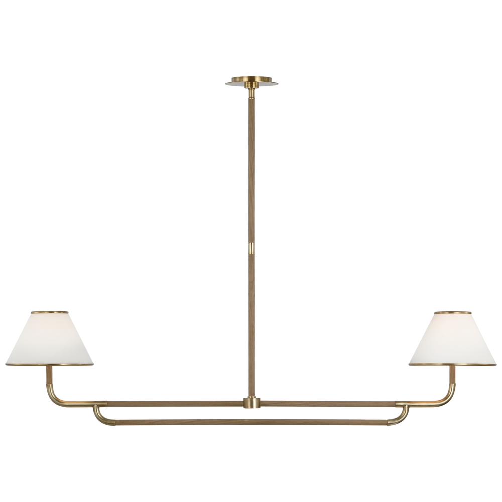 Marie Flanigan - MF5059SB/NO-L - Soft Brass / Natural Oak