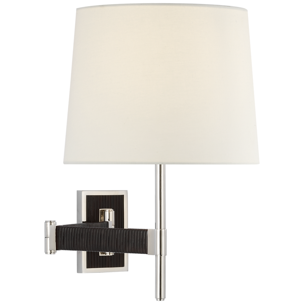 Suzanne Kasler - SK2556PN/BRT-L - Polished Nickel / Black Rattan