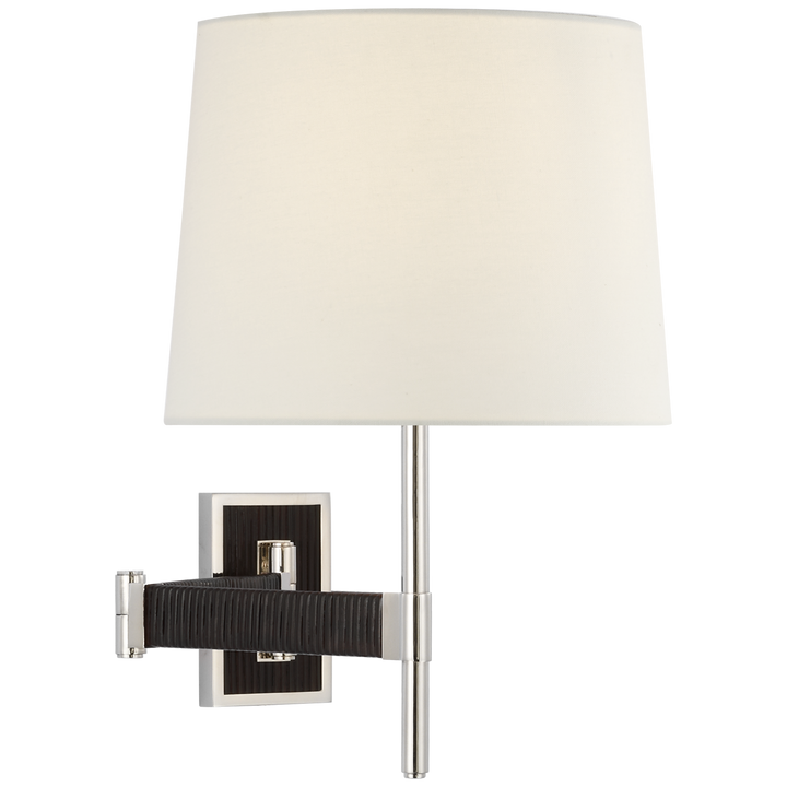 Suzanne Kasler - SK2556PN/BRT-L - Polished Nickel / Black Rattan