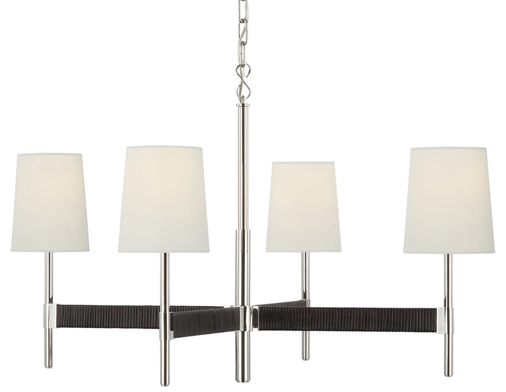 Suzanne Kasler - SK5555PN/BRT-L - Polished Nickel / Black Rattan