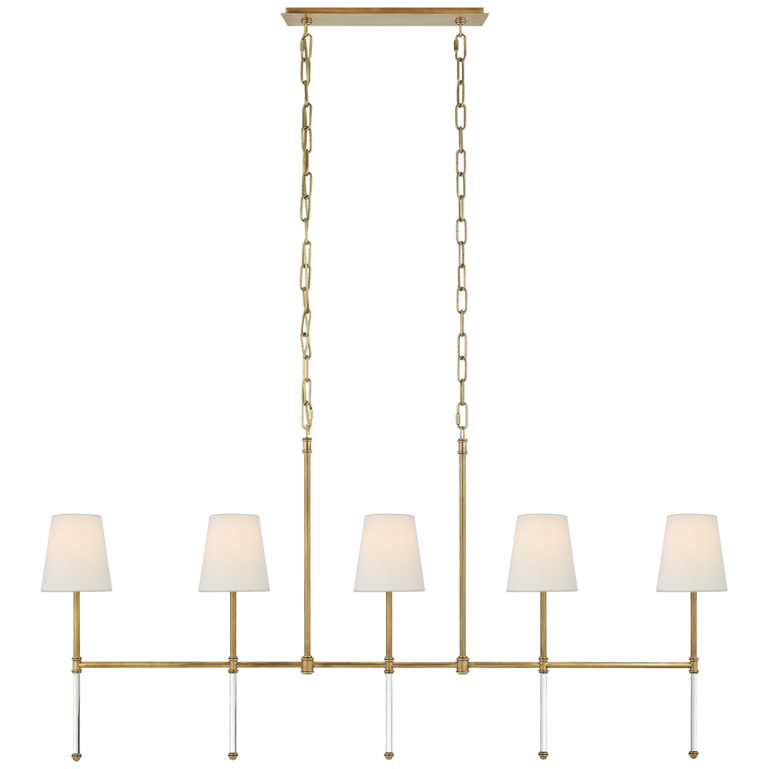 Visual Comfort Signature Camille Linear Chandelier (view 3)