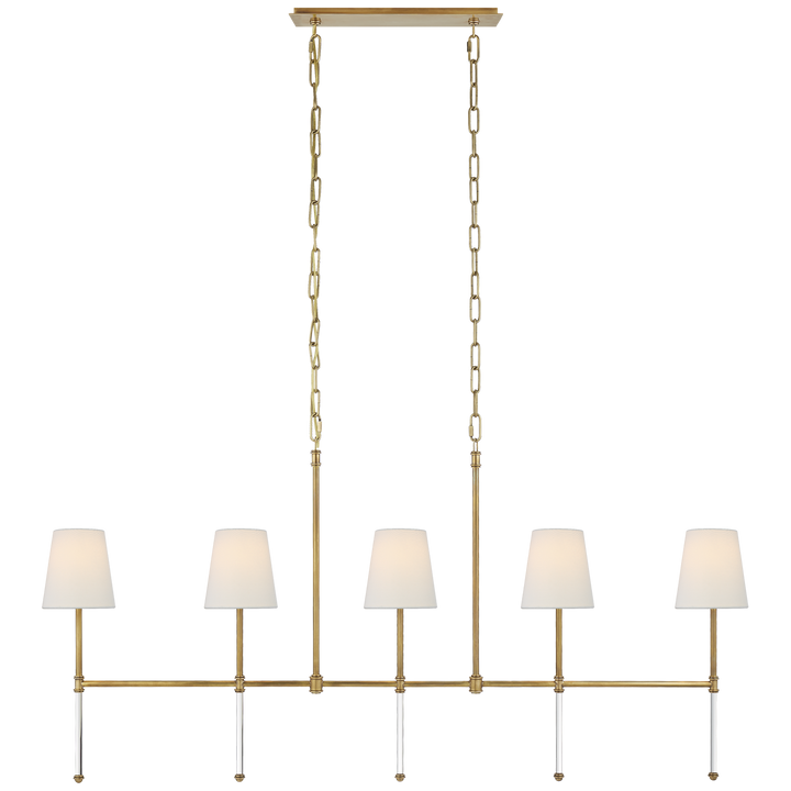 Visual Comfort Signature Camille Linear Chandelier (view 3)