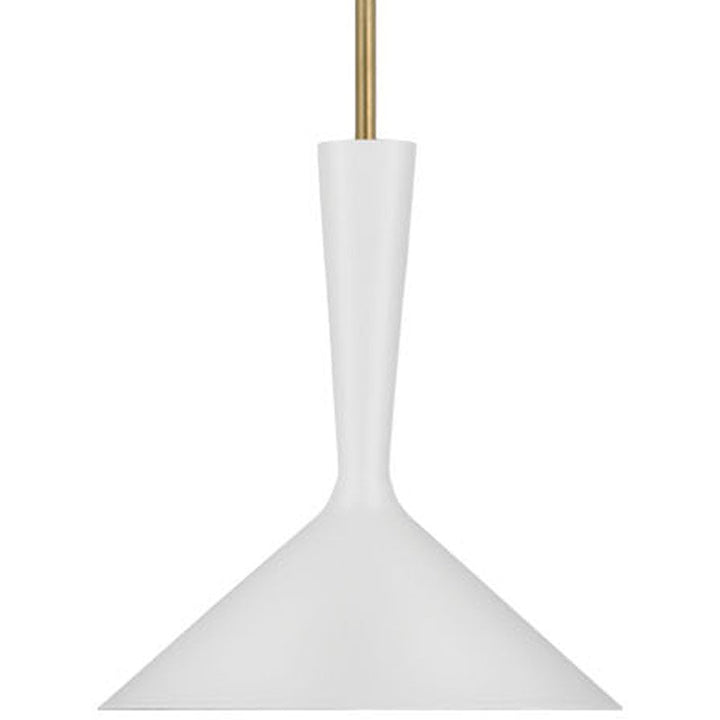 AERIN - ARN5540WHT/HAB - Hand-Rubbed Antique Brass / Matte White