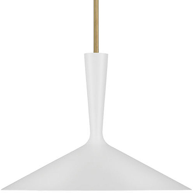 AERIN - ARN5541WHT/HAB - Hand-Rubbed Antique Brass / Matte White