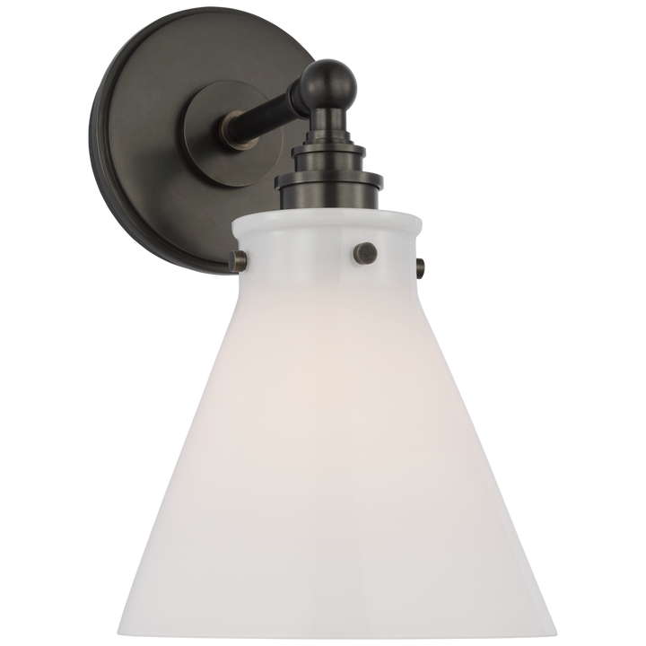 Chapman & Myers - CHD2527BZ-WG - Bronze / White Glass