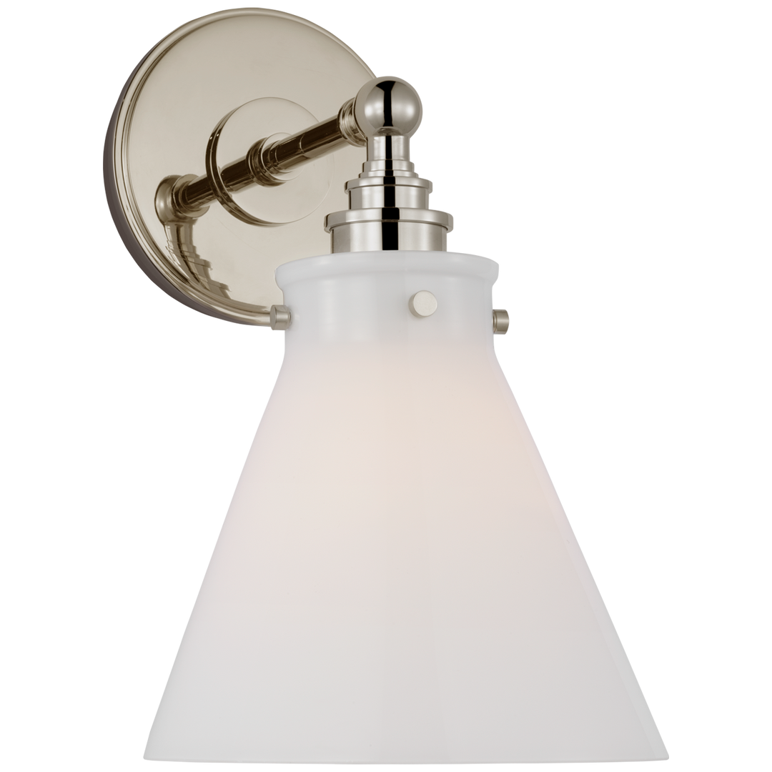 Chapman & Myers - CHD2527PN-WG - Polished Nickel / White Glass