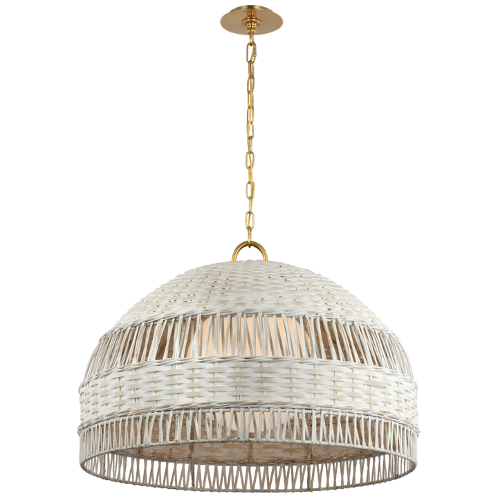 Marie Flanigan - MF5052SB/WW - Soft Brass / White Wicker