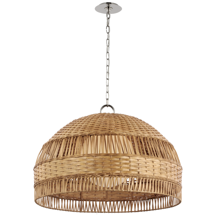 Marie Flanigan - MF5052PN/NTW - Polished Nickel / Natural Wicker